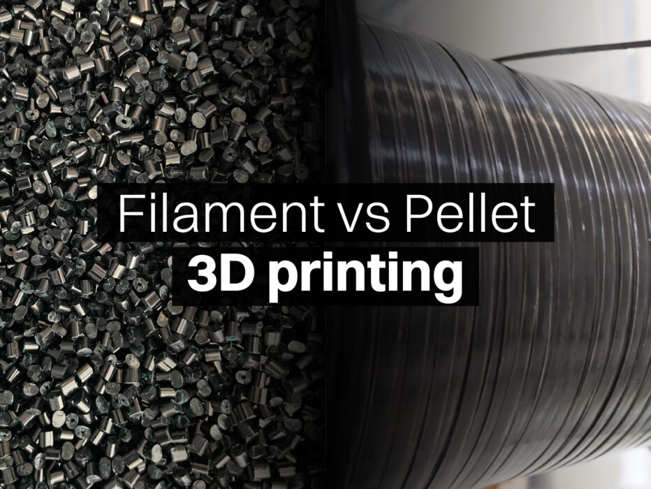 Pellet 3D printing and its benefits compared to 3D filament extruders